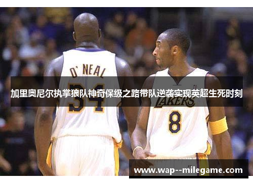 加里奥尼尔执掌狼队神奇保级之路带队逆袭实现英超生死时刻 加里奥尼尔执掌狼队神奇保级之路带队逆袭实现英超生死时刻